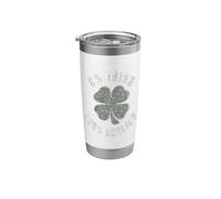 Vintage 0% Irish 100% English Shamrock Stainless Steel Insulated Tumbler