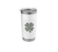 Vintage 0% Irish 100% Haitian Shamrock Stainless Steel Insulated Tumbler