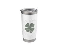 Vintage 0% Irish 100% Peruvian Shamrock Stainless Steel Insulated Tumbler