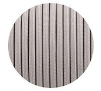 Vintage 10 Meters 3 Core Round Grey Colour Cable Antique Braided Fabric Lighting Cable Silk Flexible Wire Cord Light UK (10 M Grey Cable)