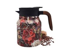 - Vintage 11.5x17cm | Insulated Kettle, Floral Design Stainless Steel Insulated Kettle Kitchen Proof Elegant Dining Coffee and Tea Server for Home Use