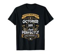 Vintage 14th Birthday Legends were Born in October 2011 T-Shirt