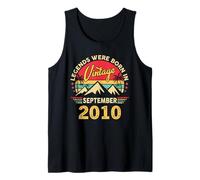 Vintage 15th Birthday Legends Were Born In September 2010 Tank Top