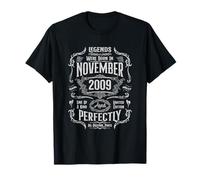 Vintage 16th Birthday Legends were Born in November 2009 T-Shirt