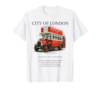 Vintage 1910s London Double Decker Bus - Early Transport T-Shirt