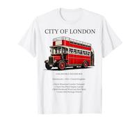 Vintage 1920s London Double Decker Bus- British Transport T-Shirt