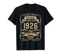 Vintage 1926 99yr 99th Birthday Gifts for Men 99 Years Old T-Shirt