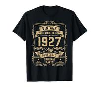 Vintage 1927 98yr 98th Birthday Gifts for Men 98 Years Old T-Shirt