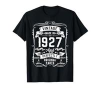 Vintage 1927 98yr 98th Birthday Gifts for Men 98 Years Old T-Shirt