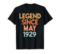 Vintage 1929 for Men Women 97 Year Old May 97th Birthday T-Shirt