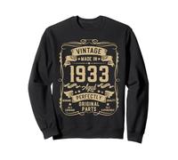 Vintage 1933 92yr 92nd Birthday Gifts for Men 92 Years Old Sweatshirt