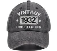 Vintage 1934 1933 1932 1931 1930 1929 1928 1927 1926 1925 Limited Edition Adjustable Embroidered Baseball Cap, 1932, One Size