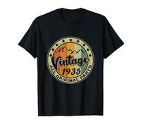 Vintage 1935 Retro 91 Year Old Gift 91st Birthday T-Shirt