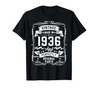 Vintage 1936 89yr 89th Birthday Gifts for Men 89 Years Old T-Shirt