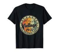 Vintage 1937 Retro 89 Year Old Gift 89th Birthday T-Shirt