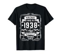 Vintage 1938 87 Years Old Gifts for Men 87yr 87th Birthday T-Shirt