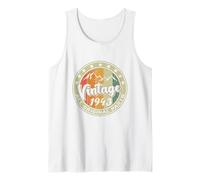 Vintage 1943 Retro 83 Year Old Gift 83rd Birthday Tank Top
