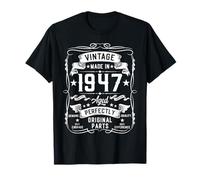 Vintage 1947 78 Years Old Gifts for Men 78yr 78th Birthday T-Shirt