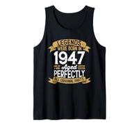 Vintage 1947 Birthday Men Women Legends were Born in 1947 Tank Top