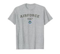 Vintage 1947 US USAF T-Shirt, Men, Heather Grey, Small