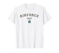 Vintage 1947 US USAF T-Shirt, Men, White, Small