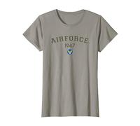 Vintage 1947 US USAF T-Shirt, Women, Slate Grey, X-Large