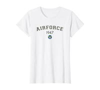 Vintage 1947 US USAF T-Shirt, Women, White, X-Large