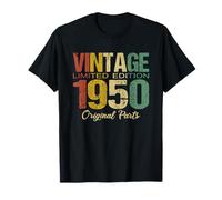 Vintage 1950 Men Women Born in 1950 Birthday T-Shirt