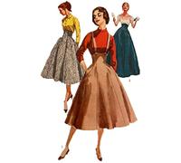 Vintage 1950s Sewing Pattern, Suspender Skirt & High Waist Evening Skirt - Waist: 25” (63.5cm)