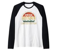 Vintage 1953 Limited Edition 73rd Birthday 73 Years Old Raglan Baseball Tee