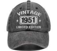 Vintage 1954 1953 1952 1951 1950 1949 1948 1947 1946 1945 Limited Edition Adjustable Embroidered Baseball Cap, 1951, One size