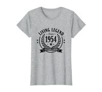 Vintage 1954 Living Legend Established Men's Apparel T-Shirt, Women, Heather Grey, 3XL