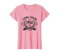 Vintage 1954 Living Legend Established Men's Apparel T-Shirt, Women, Pink, 3XL
