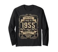 Vintage 1955 70yr 70th Birthday Gifts for Men 70 Years Old Long Sleeve T-Shirt