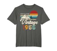 Vintage 1955 Mountains Eagle Retro 71st Birthday T-Shirt