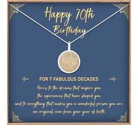 Vintage 1955 Threepence Coin Necklace, 70th Birthday Gift for Women