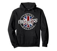 Vintage 1956 Flag Stamp 70th Birthday 70 Year Old Pullover Hoodie
