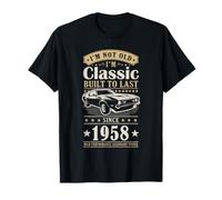 Vintage 1958 Birthday Classic Car for Legends Born in 1958 T-Shirt
