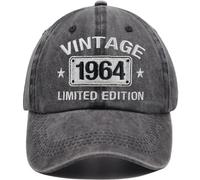 Vintage 1964 1963 1962 1961 1960 1959 1958 1957 1956 1955 Limited Edition Adjustable Embroidered Baseball Cap, 1964, One Size