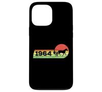 Vintage 1964 Birthday Harness-Racing horses Trotting-race Case for iPhone 13 Pro Max