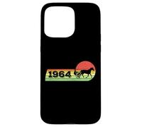 Vintage 1964 Birthday Harness-Racing horses Trotting-race Case for iPhone 15 Pro Max