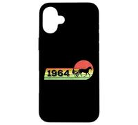 Vintage 1964 Birthday Harness-Racing horses Trotting-race Case for iPhone 16 Plus