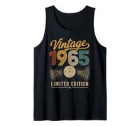 Vintage 1965 Limited Edition Retro Vinyl Record Birthday Tank Top