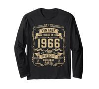 Vintage 1966 59yr 59th Birthday Gifts for Men 59 Years Old Long Sleeve T-Shirt