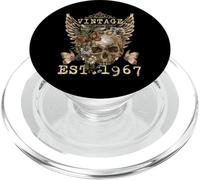 Vintage 1967 Skull 56th Birthday PopSockets PopGrip for MagSafe
