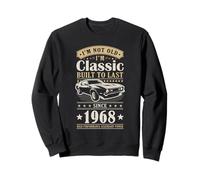 Vintage 1968 Birthday Classic Car For Legends Born In 1968 Sweatshirt