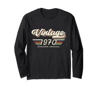Vintage 1970 Limited Edition 56th Birthday Retro Gifts Long Sleeve T-Shirt