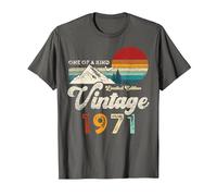 Vintage 1971 Mountains Eagle Retro 55th Birthday T-Shirt