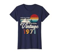 Vintage 1971 Mountains Eagle Retro 55th Birthday T-Shirt