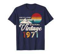 Vintage 1971 Mountains Eagle Retro 55th Birthday T-Shirt